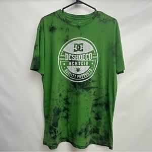 DC Shoes Co - vintage Y2K - tie dye - skater tee - size Large
